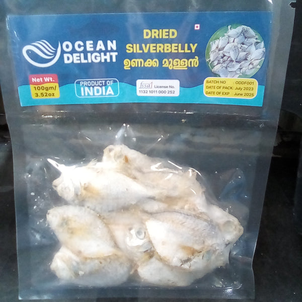 Ocean Delight Dried Silver Belly (mullan)100gm