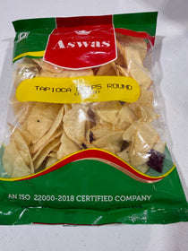 Aswas Tapioca chips round plain 200g