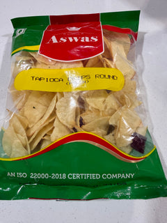 Aswas Tapioca chips round plain 200g