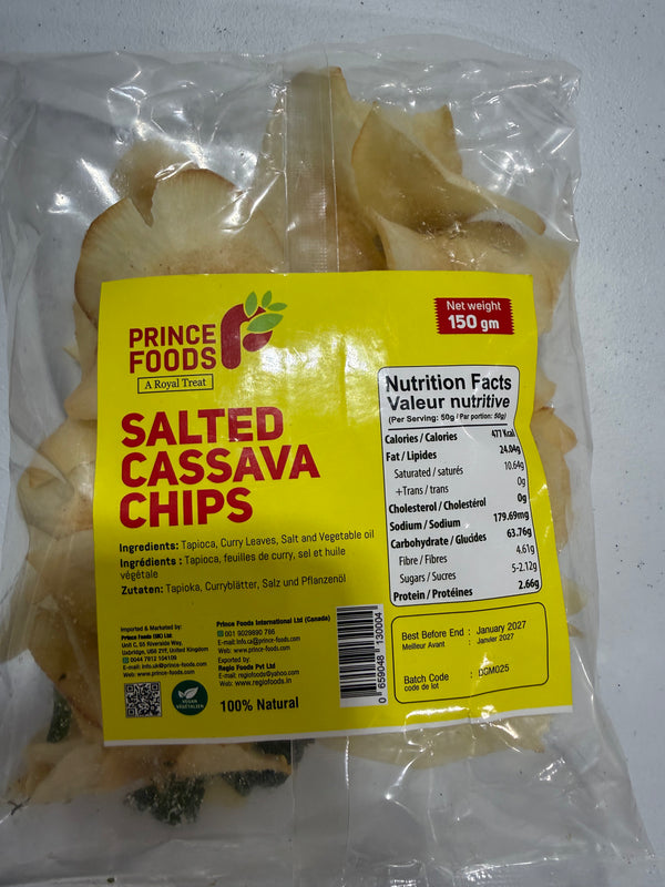 Prince foods cassava chips salted 150gm