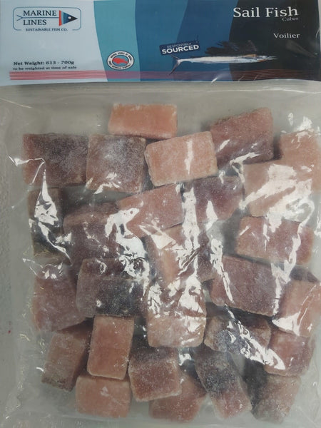 Sail Fish Cubes/bag (1.5lb)