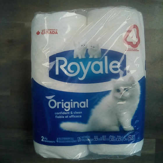 Royale bathroom tissue 4 rolls