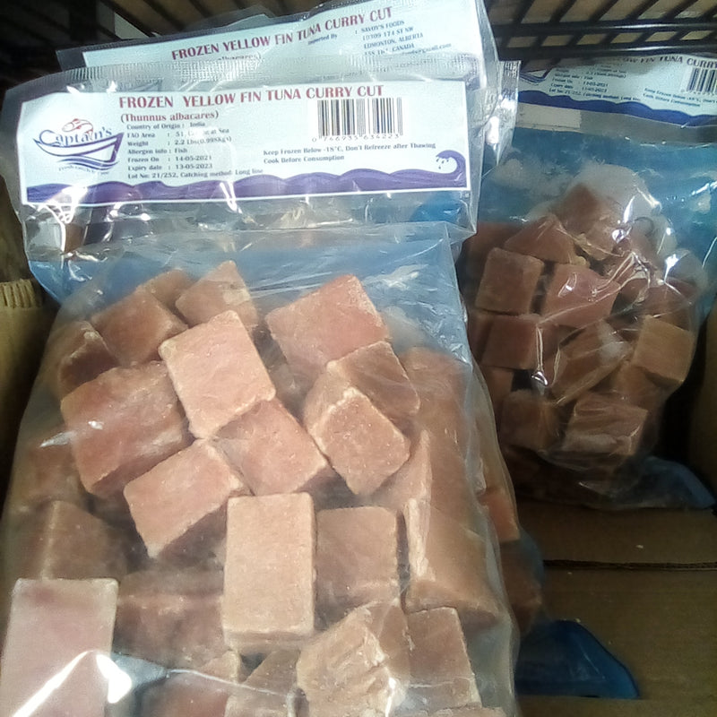 Yellow Fin Tuna Curry Cut 1.5lb bag