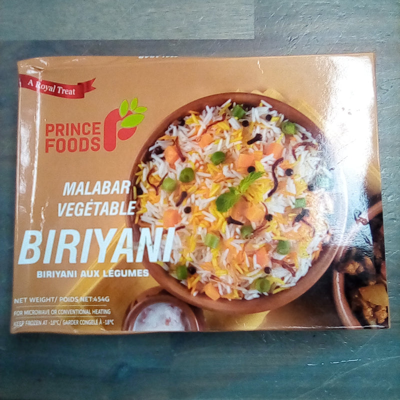 Prince foods malabar veg biryani 454 gm
