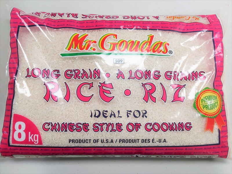 Mr. goudas white raw rice 8kg (Pachari)
