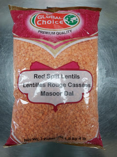 Gc Red Split Lentils 4lb